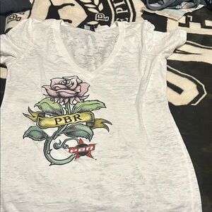 Banana Republic White Graphic Tee